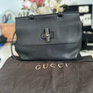 Gucci Black Leather Women's Bag